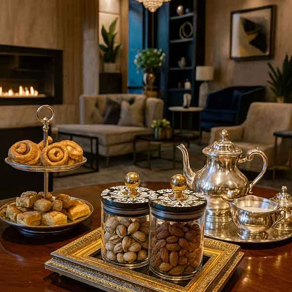 Baroque Jars Gold (Set of 2)
