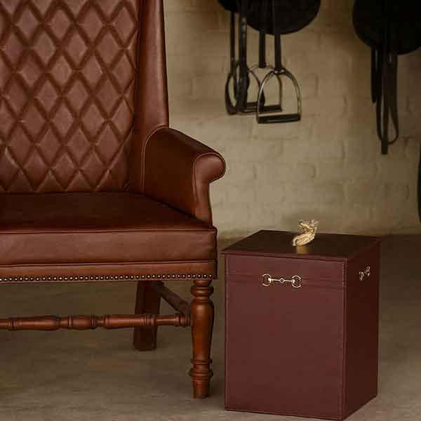 Equestrian Dustbin (Tan)
