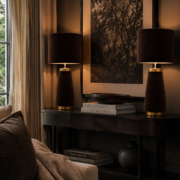 Espresso Hills Lamp (Pair)