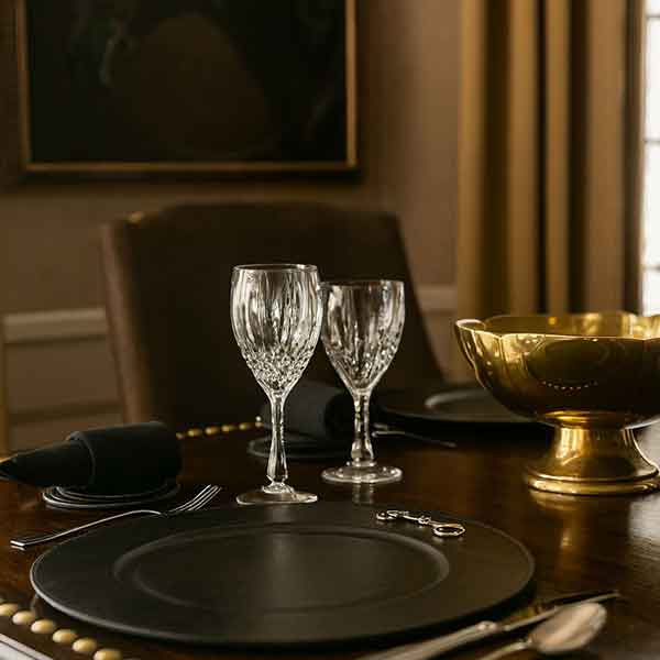 Horse-bit Plate Charger (Black)