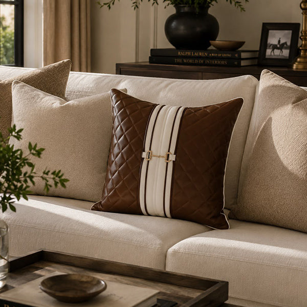 Mayfair Heritage Throw Pillow (Tan)