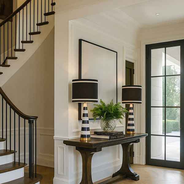 MayFair Marble Lamp Pair