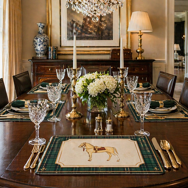 Tartan Saddle Table Mats