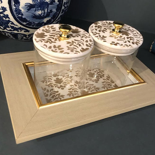 Baroque Jars Gold (Set of 2)