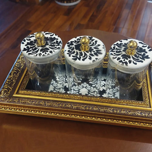 Baroque Jars Gold (Set of 3)