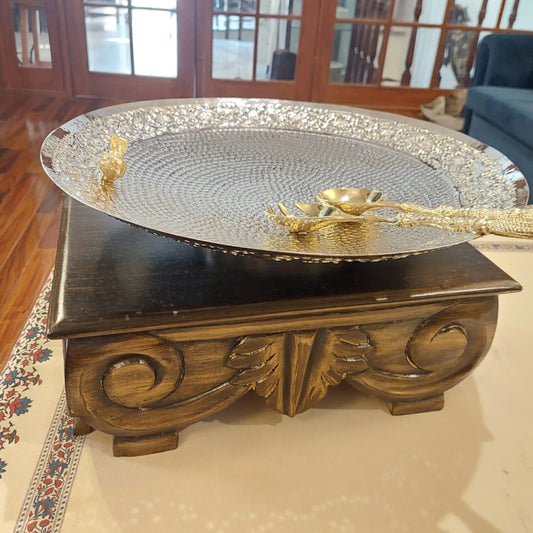 Brass Bird Serve Dish