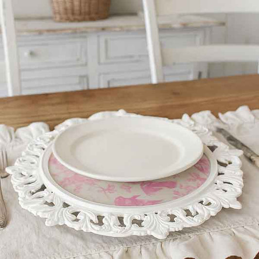 Bloom Plate Charger (Pink)