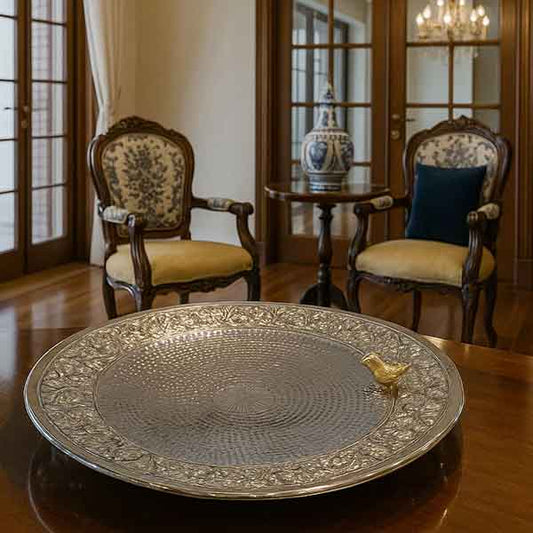 Brass Bird Serve Dish