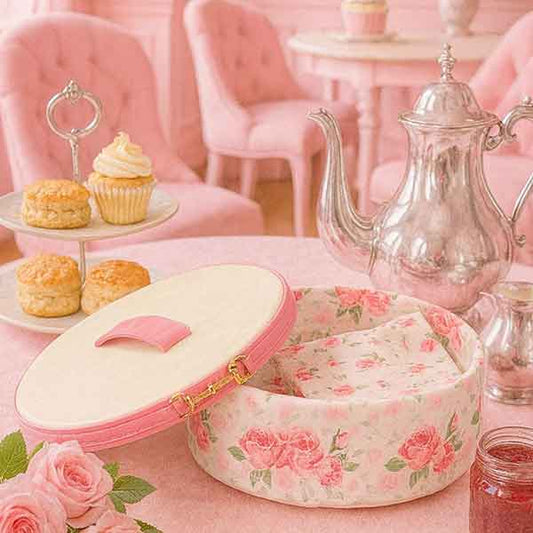 British Rose Bread Basket