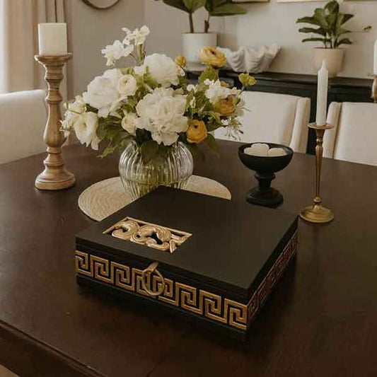 Carved Cutlery Caddy