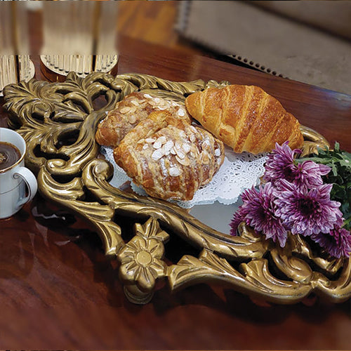 Carved Mirror Platter