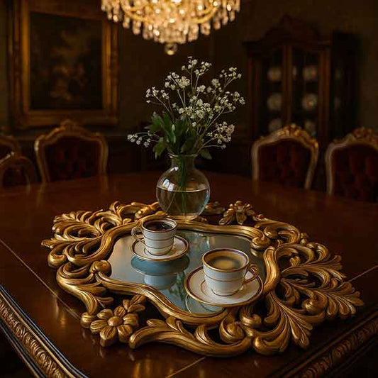 Carved Mirror Platter