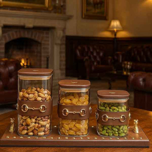 Equestrian Jar Set (Tan)