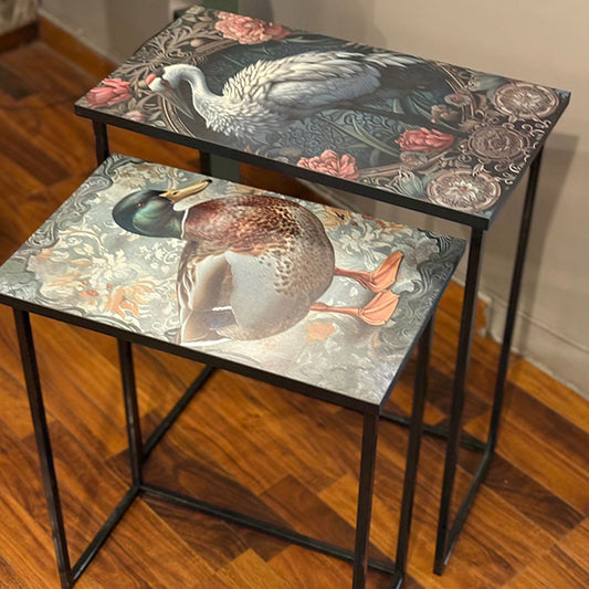Botanical Bird Nest of Table