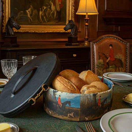 Fox Hunting Bread Basket