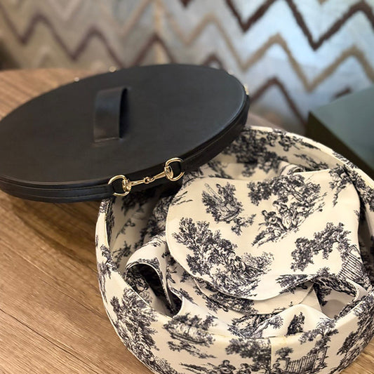 French Toile Bread Basket