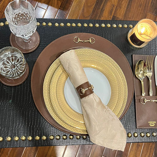 Horsebit Plate Chargers