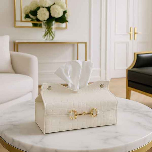 Ivory Maison Tissue Cover