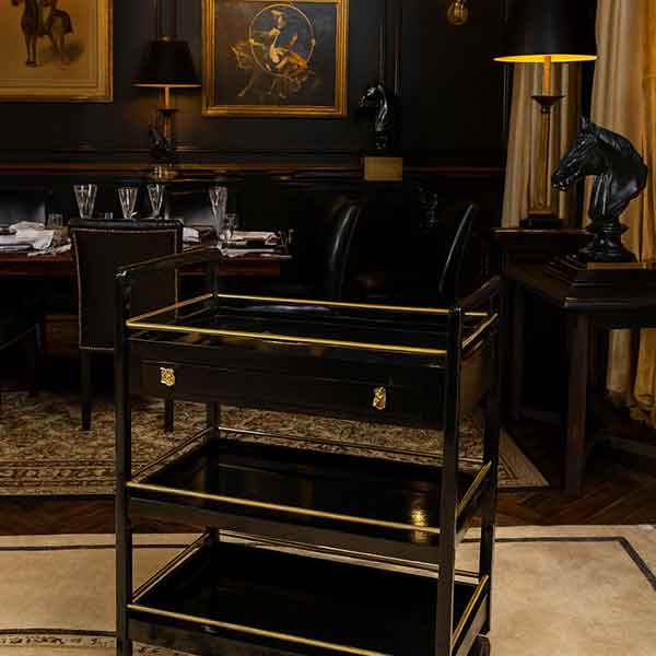 Manhattan Cart Black (3 Tier with 2 Handles)