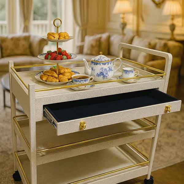 Manhattan Cart 3 Tier (Chalk Finish)