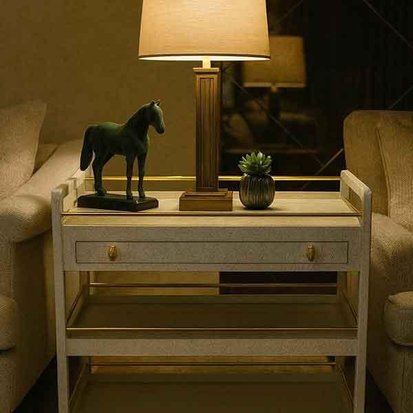 Manhattan Cart 3 Tier (Chalk Finish)