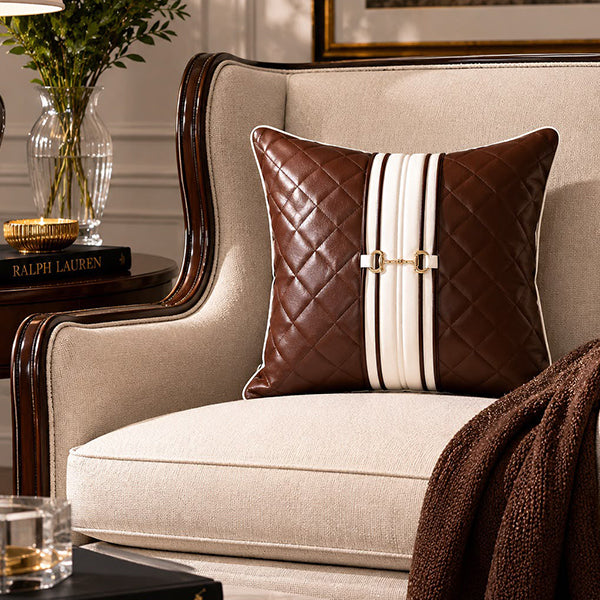 Mayfair Heritage Throw Pillow (Tan)