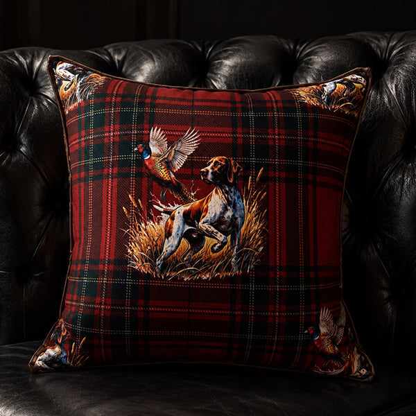 Pheasant Hunt Throw Pillow