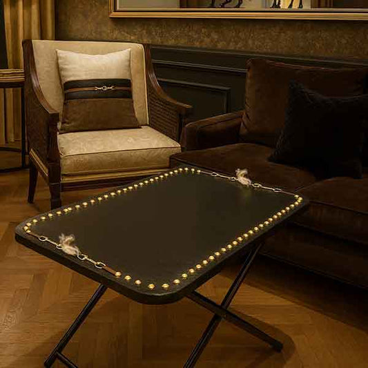 Polo Foldable Table (Tan Belt)