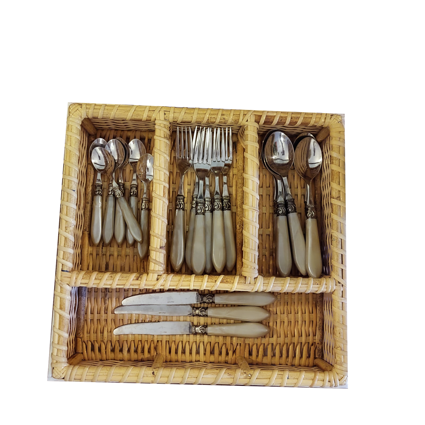 Rattan Cutlery Box