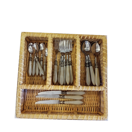 Rattan Cutlery Box