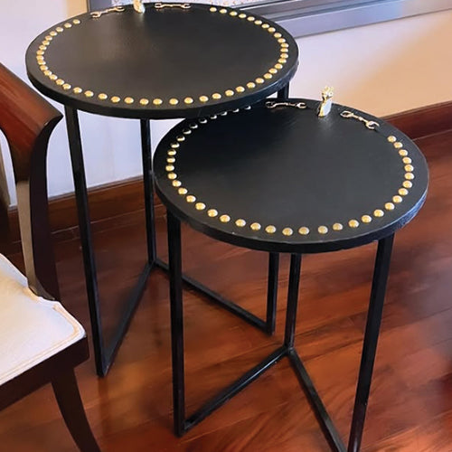 Polo Round Nest of Table (Black)
