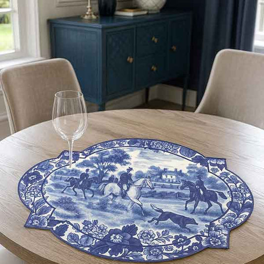 Royal Hunt Table Mats (Blue)
