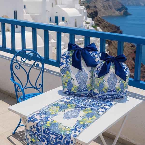 Santorini Tea Linen