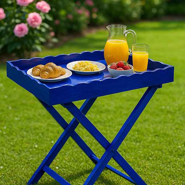 Scallop Butlers Trays (Blue Chalk)