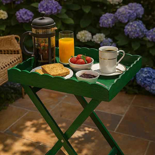 Scallop Butlers Trays (Green Chalk)