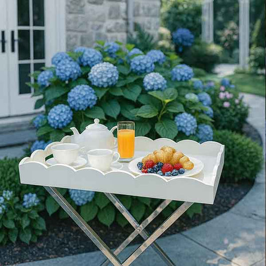 Scallop Butlers Trays (White Chalk)