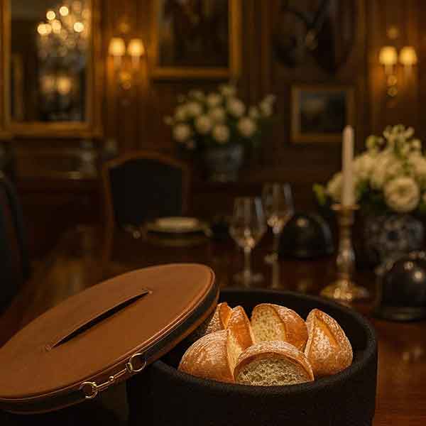 Stable Style Bread Basket (Black)