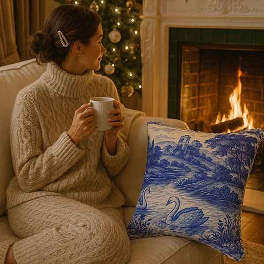 Swan Lake Throw Pillow