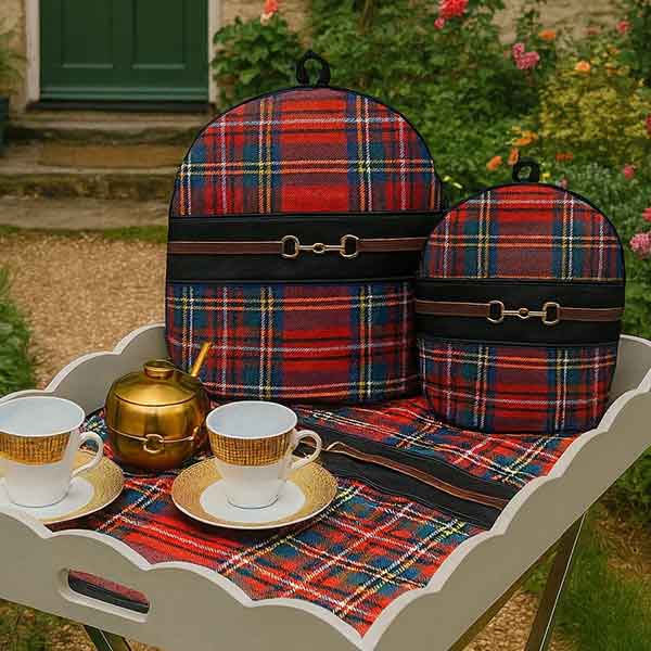 Tartan Tea Linen (Red)