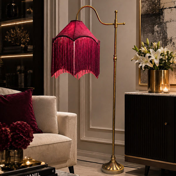 Vogue Floor Lamp (Berry Magenta Shade)